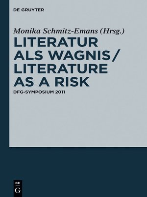 cover image of Literatur als Wagnis / Literature as a Risk